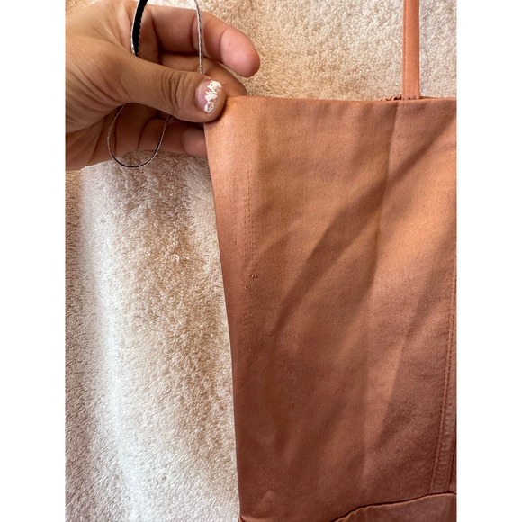 Miss Circle Brigid Coffee Satin Corset Dress Size XL - Picture 16 of 16